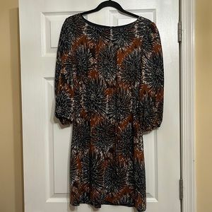 h&m Long sleeved dress with belt tie